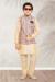 Picture of Statuesque Silk Beige Kids Kurta Pyjama