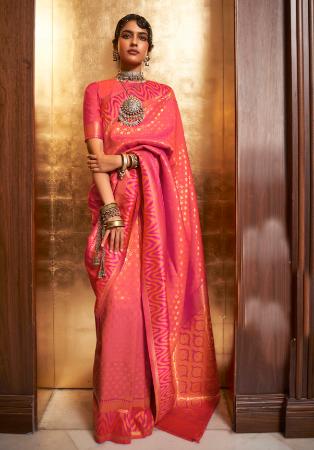 Picture of Stunning Silk Light Coral Saree