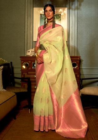 Picture of Resplendent Linen Sandy Brown Saree