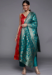 Picture of Nice Silk Dark Red Straight Cut Salwar Kameez