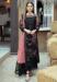 Picture of Shapely Georgette Black Straight Cut Salwar Kameez