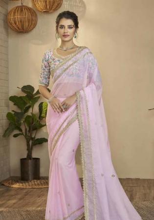 Picture of Bewitching Silk Rosy Brown Saree