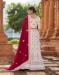 Picture of Elegant Georgette & Satin White Lehenga Choli