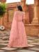 Picture of Georgette & Satin Dark Salmon Lehenga Choli