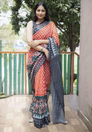 Picture of Excellent Cotton Sienna Saree