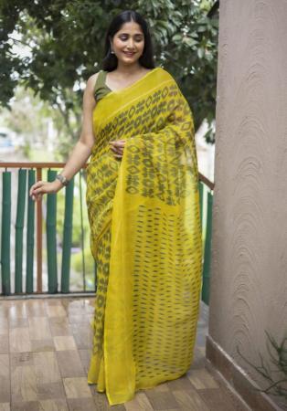 Picture of Splendid Cotton Sandy Brown Saree