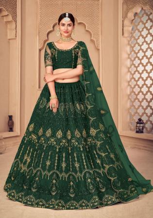 Picture of Ideal Net Dark Slate Grey Lehenga Choli