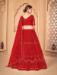 Picture of Enticing Net Fire Brick Lehenga Choli