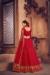 Picture of Well Formed Net Crimson Lehenga Choli