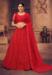 Picture of Appealing Net Fire Brick Lehenga Choli