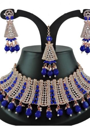 Picture of Gorgeous Midnight Blue Necklace Set