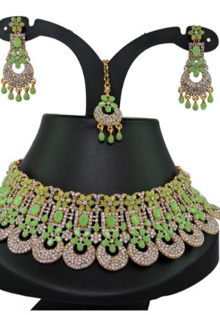 Picture of Radiant Dark Olive Green Necklace Set