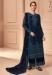 Picture of Wonderful Net Midnight Blue Straight Cut Salwar Kameez