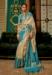 Picture of Ideal Georgette Dark Khaki Saree