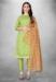 Picture of Appealing Cotton Dark Khaki Straight Cut Salwar Kameez