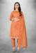 Picture of Cotton Dark Salmon Straight Cut Salwar Kameez