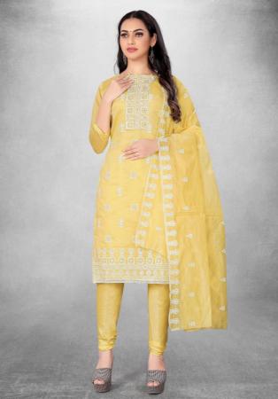 Picture of Fascinating Cotton Peru Straight Cut Salwar Kameez