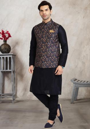 Picture of Bewitching Silk Black Kurtas