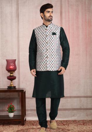 Picture of Lovely Silk Dark Slate Grey Kurtas