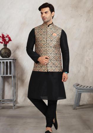 Picture of Classy Silk Black Kurtas