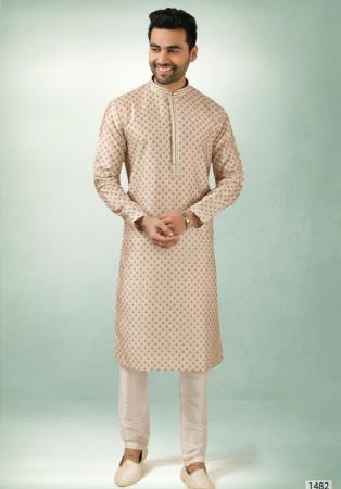 Picture of Superb Silk Rosy Brown Kurtas