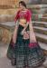 Picture of Statuesque Georgette Dark Green Lehenga Choli