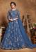 Picture of Excellent Net Dark Slate Blue Anarkali Salwar Kameez