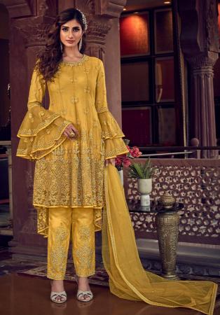 Picture of Superb Georgette & Net Peru Party Wear Gown