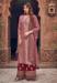 Picture of Chiffon Rosy Brown Straight Cut Salwar Kameez