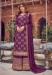 Picture of Nice Chiffon Brown Straight Cut Salwar Kameez