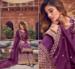 Picture of Nice Chiffon Brown Straight Cut Salwar Kameez