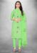 Picture of Comely Satin Dark Khaki Straight Cut Salwar Kameez