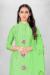 Picture of Comely Satin Dark Khaki Straight Cut Salwar Kameez