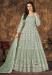 Picture of Nice Net Dark Sea Green Anarkali Salwar Kameez