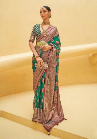 Picture of Fine Brasso & Organza Grey Saree