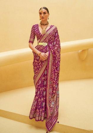 Picture of Good Looking Brasso & Organza Sienna Saree