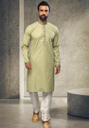 Picture of Marvelous Cotton Dark Khaki Kurtas