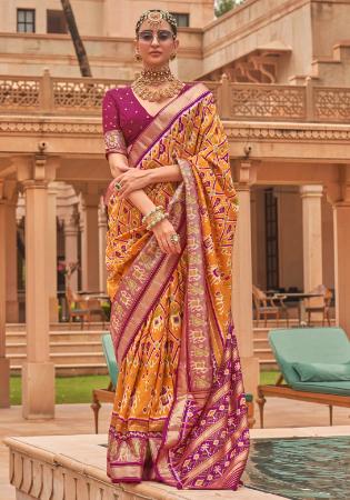 Picture of Lovely Silk Peru Saree