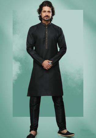 Picture of Nice Silk Black Kurtas