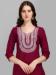 Picture of Exquisite Cotton Maroon Readymade Salwar Kameez