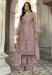 Picture of Magnificent Net Rosy Brown Straight Cut Salwar Kameez