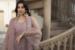 Picture of Magnificent Net Rosy Brown Straight Cut Salwar Kameez