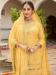 Picture of Georgette Sandy Brown Straight Cut Salwar Kameez