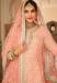 Picture of Georgette Light Salmon Straight Cut Salwar Kameez