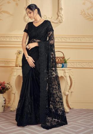 Picture of Shapely Net Black Saree