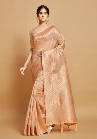 Picture of Bewitching Linen Tan Saree