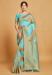 Picture of Sightly Linen Sky Blue Saree