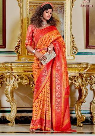 Picture of Comely Silk Chocolate Saree