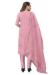 Picture of Exquisite Organza Pink Straight Cut Salwar Kameez