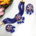 Picture of Pleasing Georgette Midnight Blue Necklace Set